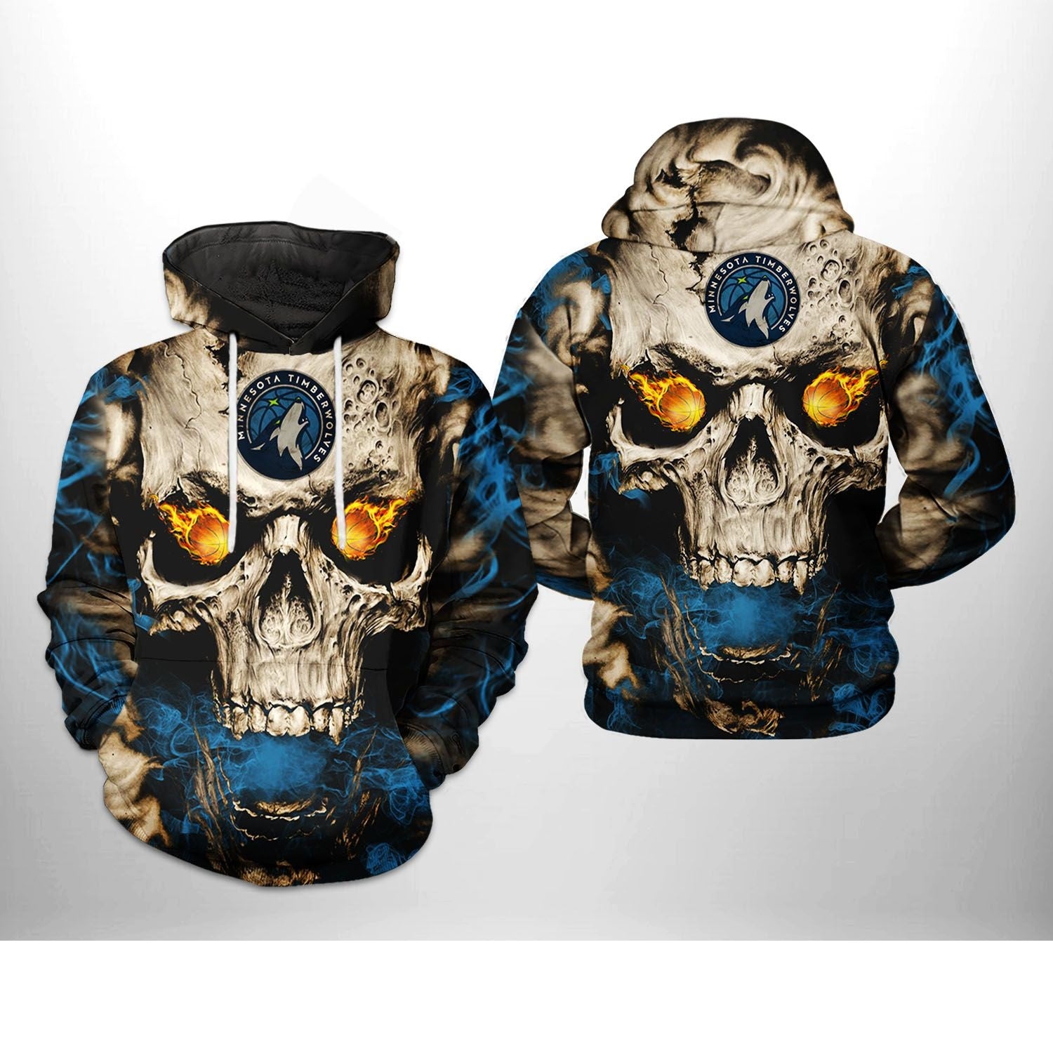 Minnesota Timberwolves Skull Hoodie